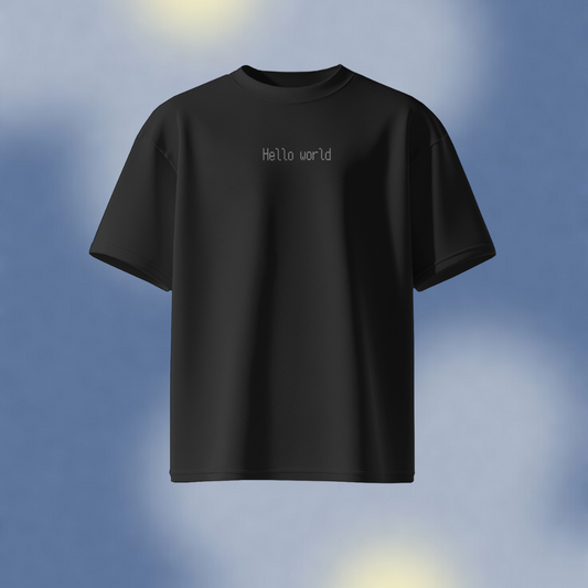 black minimal tshirt