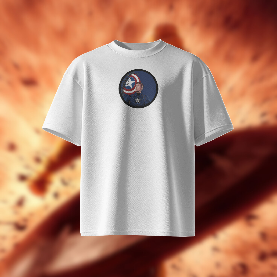 captain america t-shirt white