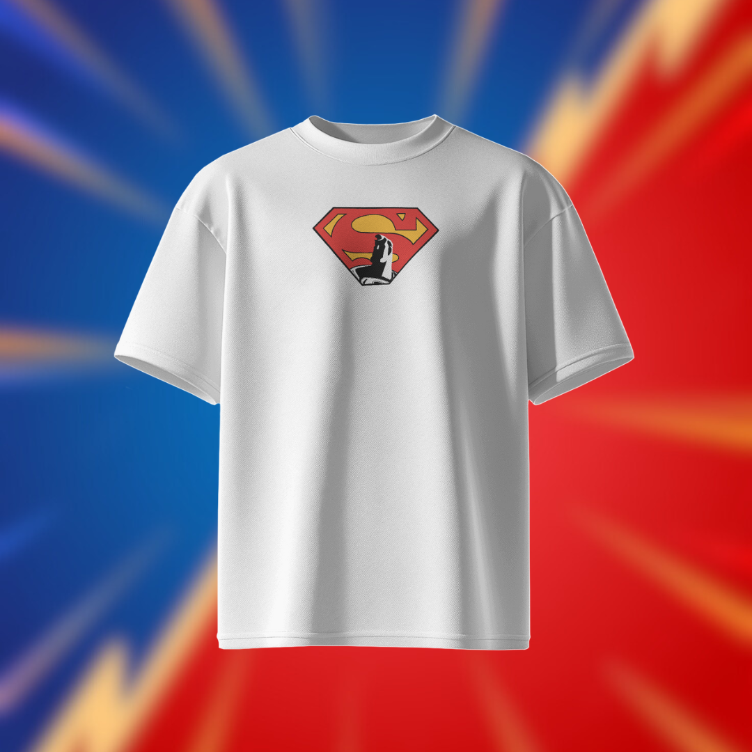 superman tshirt white